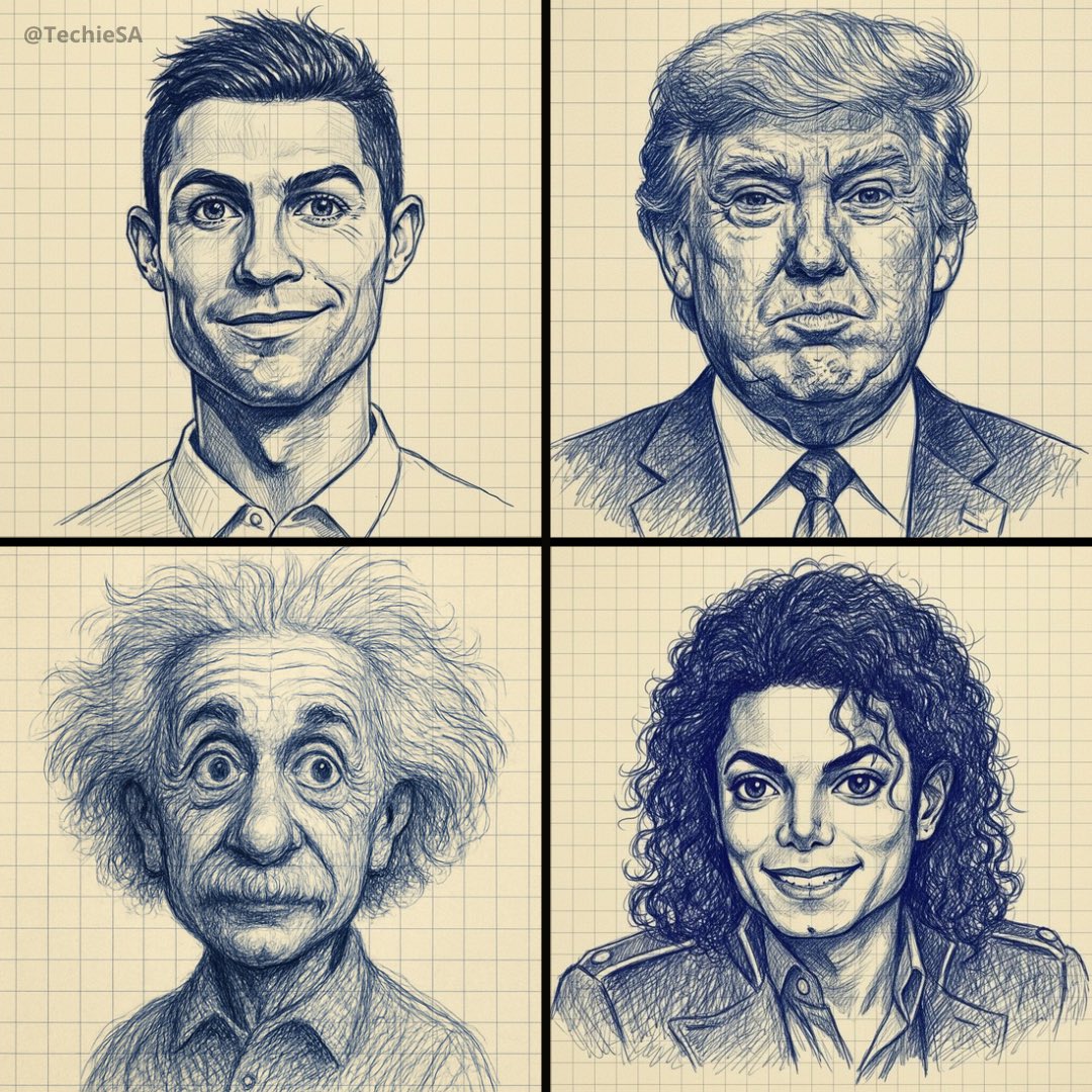 Notebook Drawn Characters
