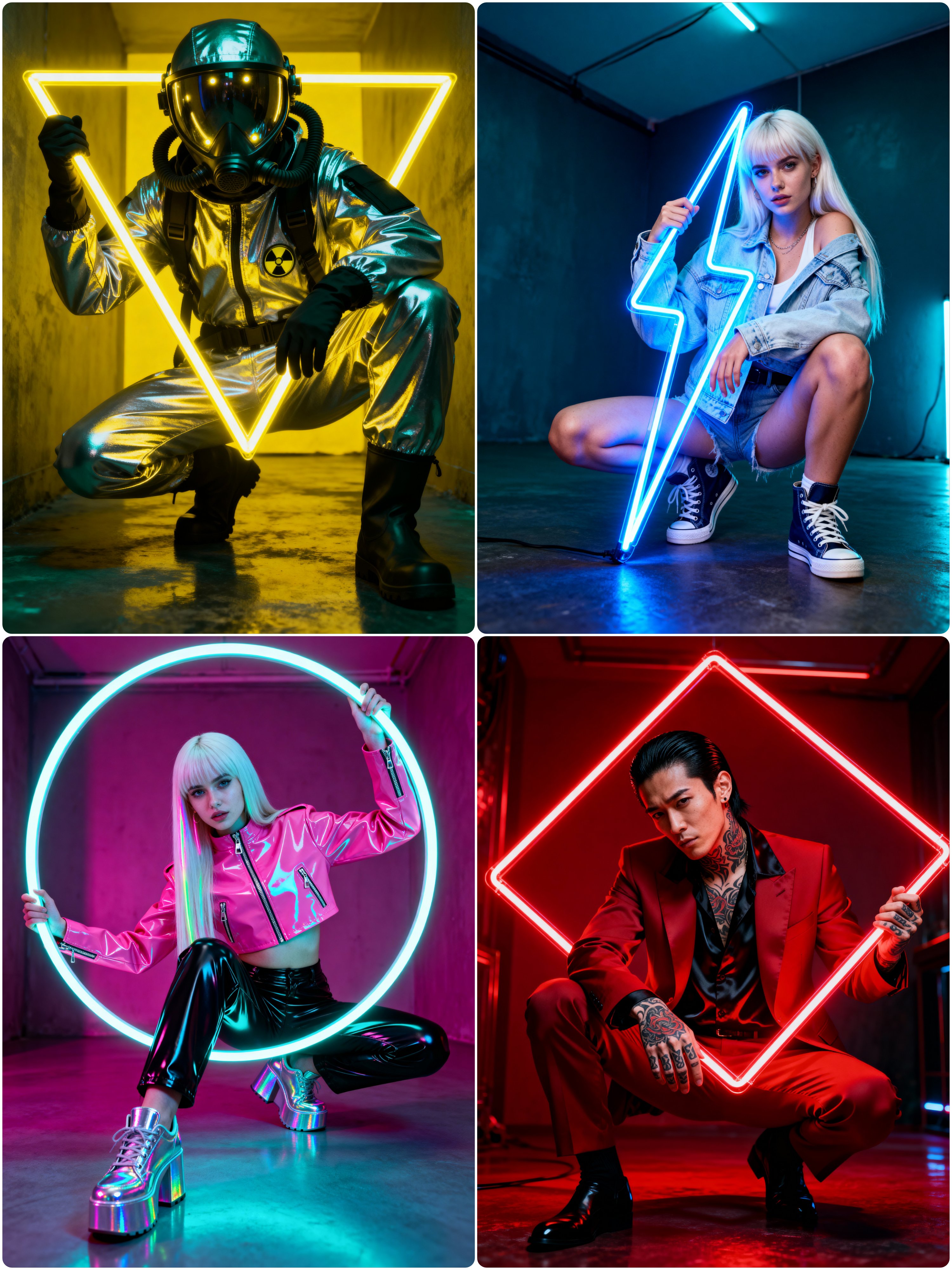 Neon-powered portraits