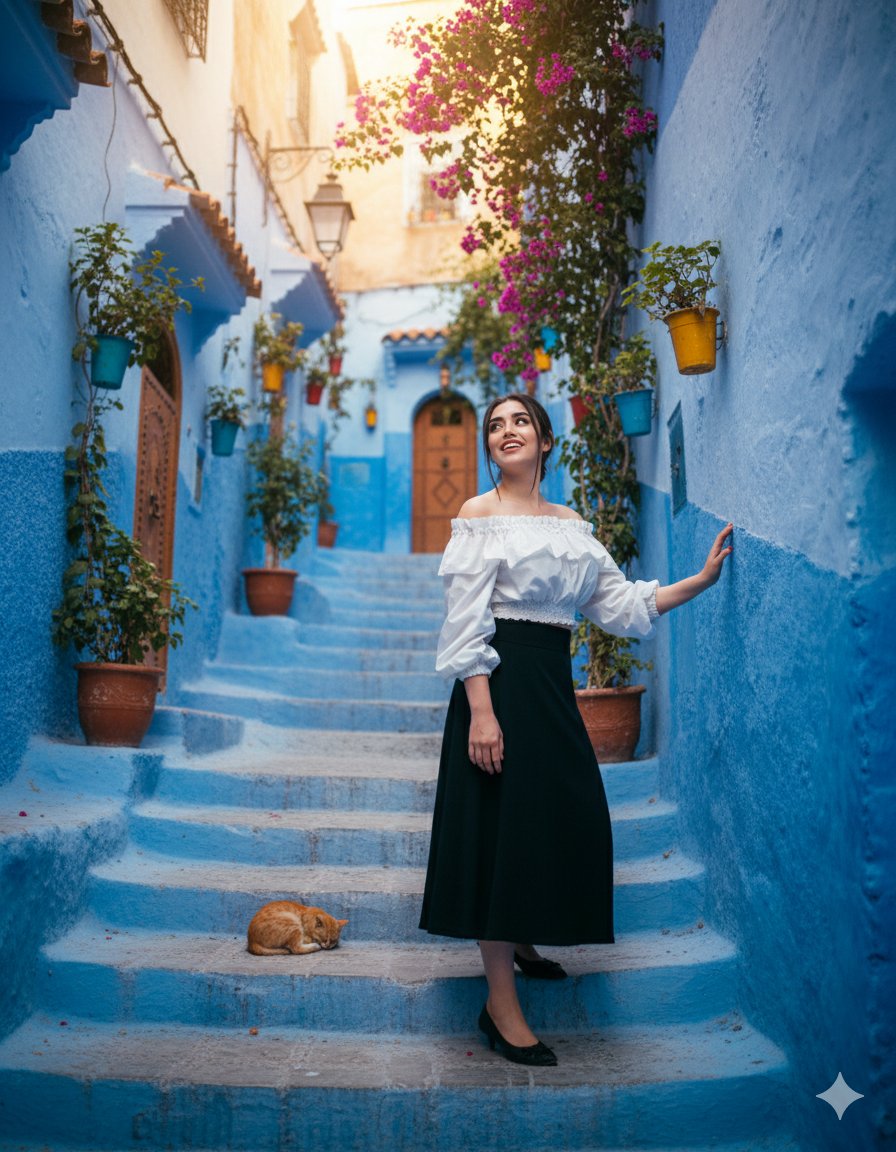 blue streets of  Chefchaouen