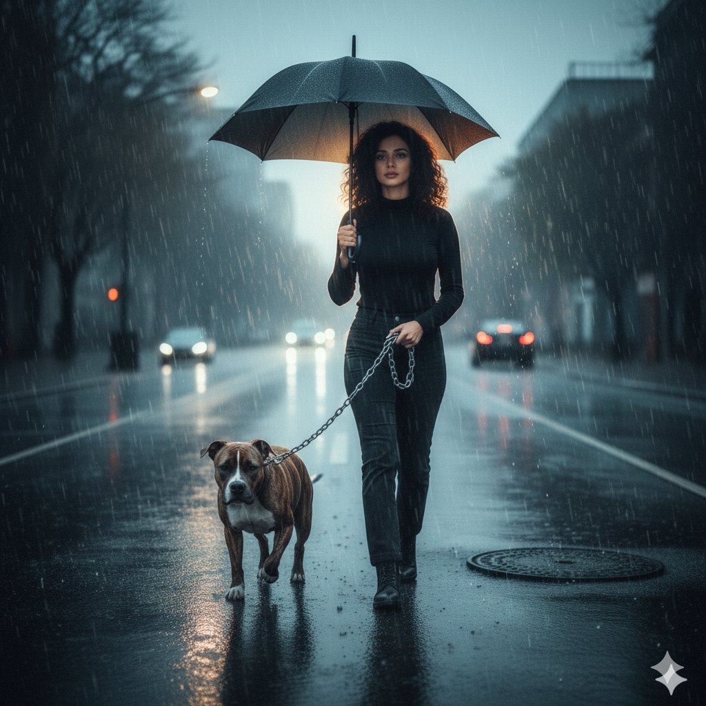 Cinematic filmy scene