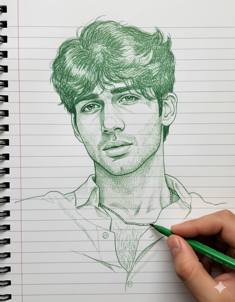 line drawing / ink sketch