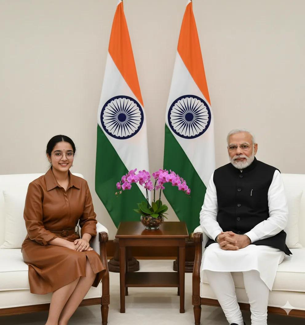 Create your own picture of meeting the Prime Minister