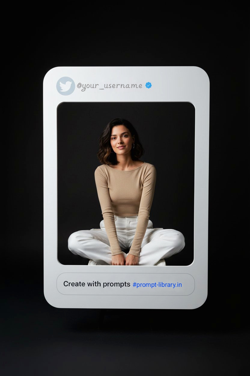 Personal Social Media Frame Cutout Portraits.