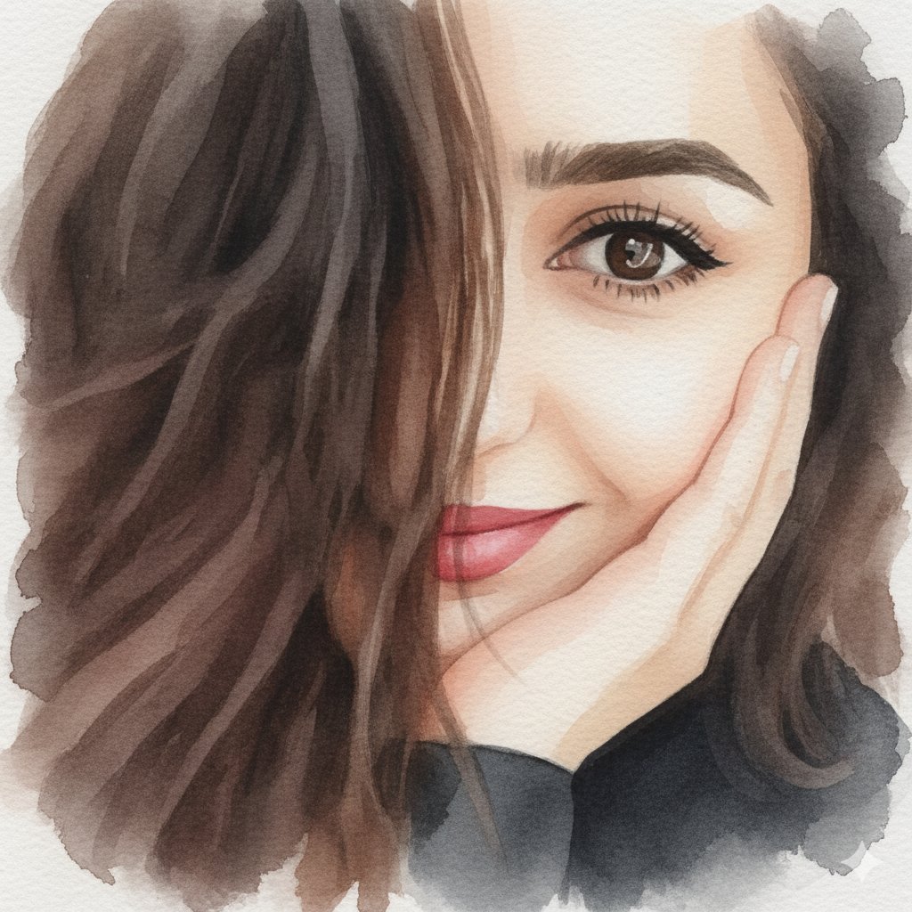 Paper watercolor effect