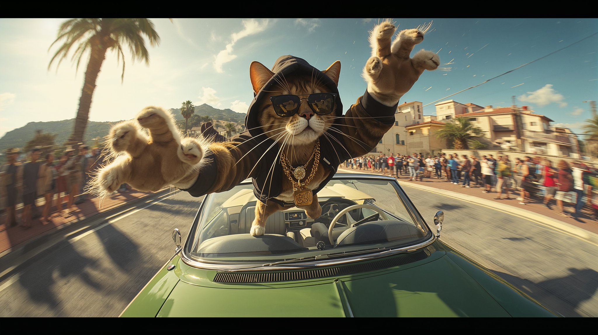 street-savvy rapper cat