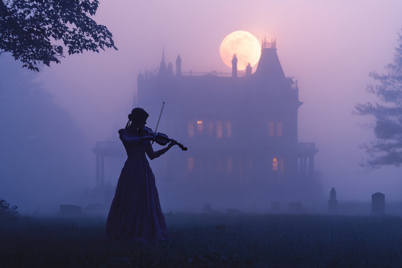 victorian ghostly silhouette