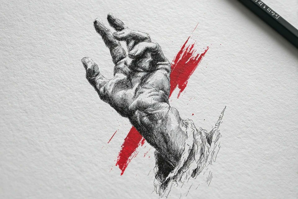 Monochrome Accent Realism