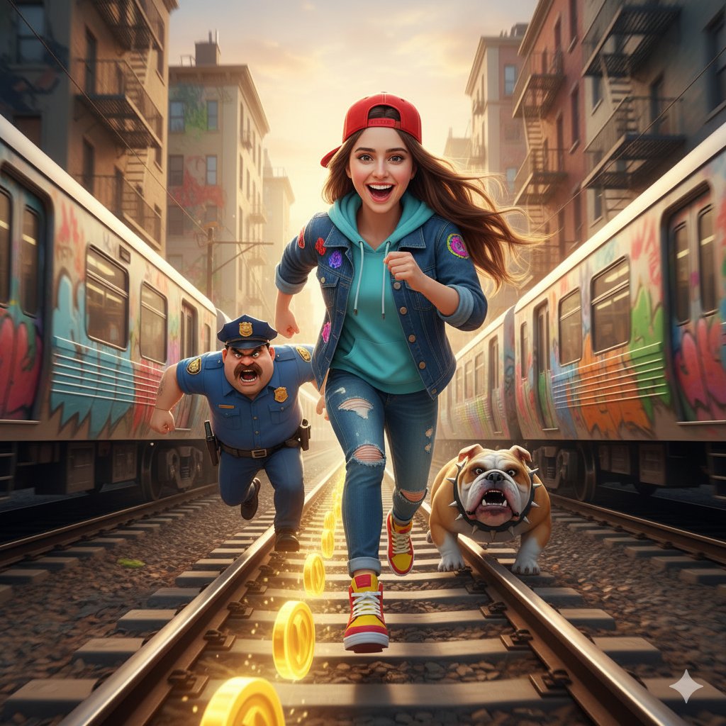 childhood and transform into a Subway Surfer